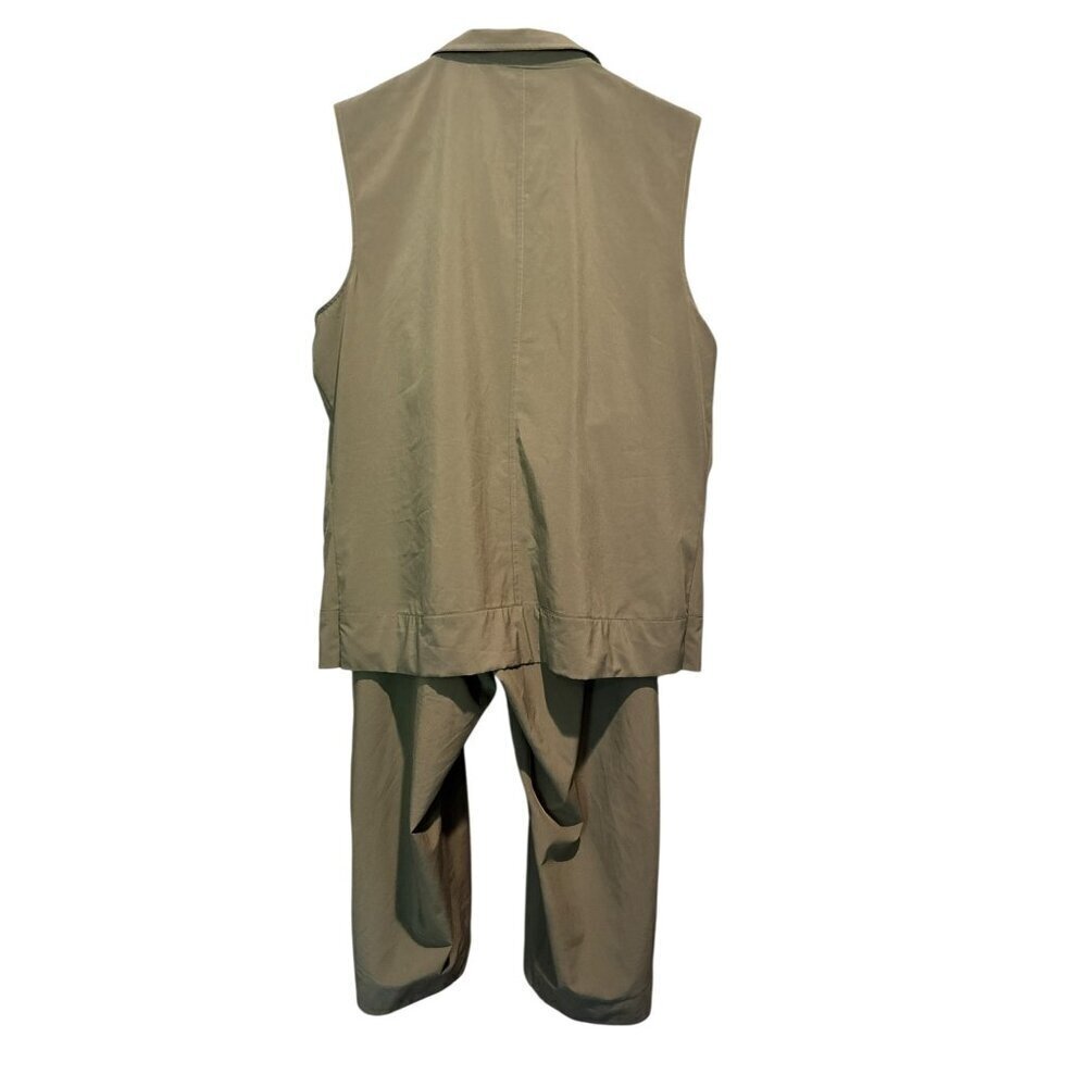 Additions By Chicos Women's Olive Green 2 Piece Set - Picture 2 of 7